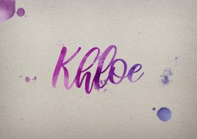 Khloe Watercolor Name DP