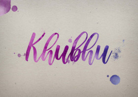 Khubhu Watercolor Name DP
