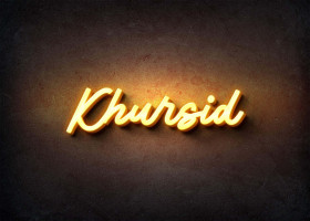 Glow Name Profile Picture for Khursid