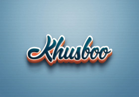 Cursive Name DP: Khusboo