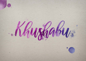Khushabu Watercolor Name DP