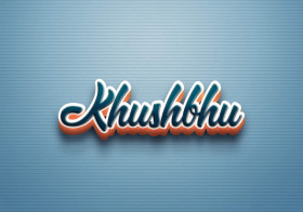 Cursive Name DP: Khushbhu