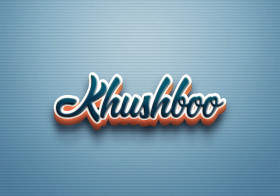Cursive Name DP: Khushboo