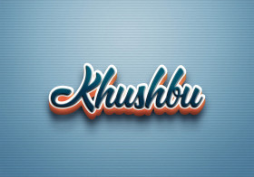 Cursive Name DP: Khushbu