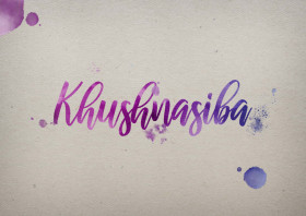 Khushnasiba Watercolor Name DP