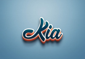 Cursive Name DP: Kia