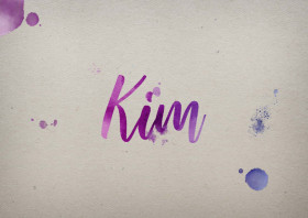 Kim Watercolor Name DP
