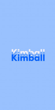 Name DP: Kimball