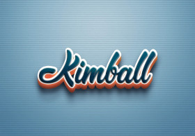 Cursive Name DP: Kimball