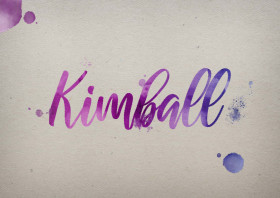Kimball Watercolor Name DP