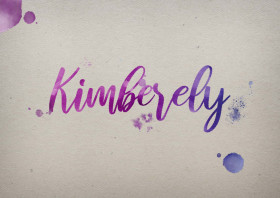 Kimberely Watercolor Name DP