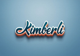 Cursive Name DP: Kimberli