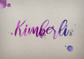 Kimberli Watercolor Name DP