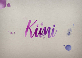 Kimi Watercolor Name DP