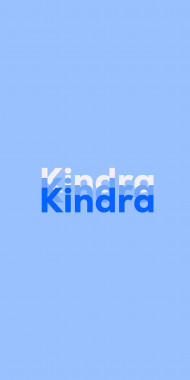 Name DP: Kindra