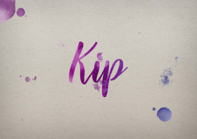 Kip Watercolor Name DP