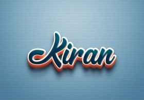 Cursive Name DP: Kiran