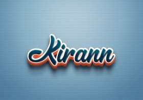 Cursive Name DP: Kirann