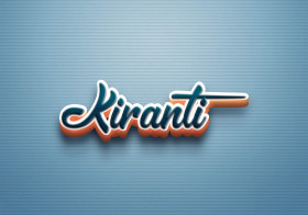 Cursive Name DP: Kiranti