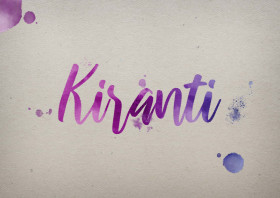 Kiranti Watercolor Name DP