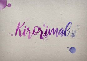 Kirorimal Watercolor Name DP