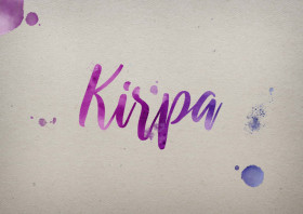 Kirpa Watercolor Name DP