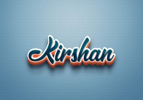 Cursive Name DP: Kirshan