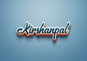 Cursive Name DP: Kirshanpal