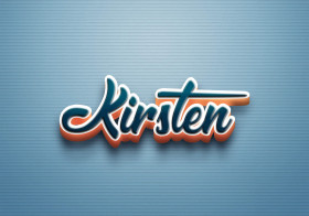 Cursive Name DP: Kirsten