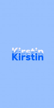 Name DP: Kirstin