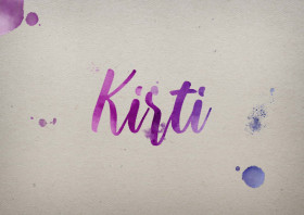 Kirti Watercolor Name DP