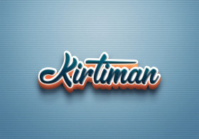 Cursive Name DP: Kirtiman
