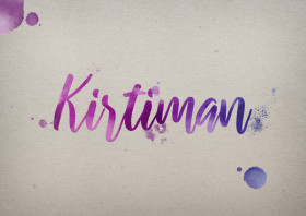 Kirtiman Watercolor Name DP