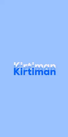 Name DP: Kirtiman