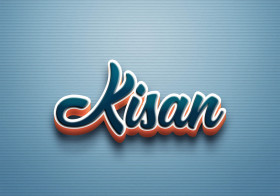 Cursive Name DP: Kisan