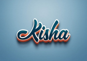 Cursive Name DP: Kisha