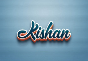 Cursive Name DP: Kishan