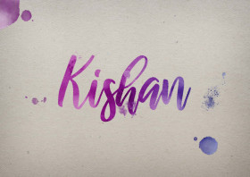 Kishan Watercolor Name DP