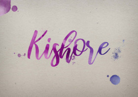 Kishore Watercolor Name DP