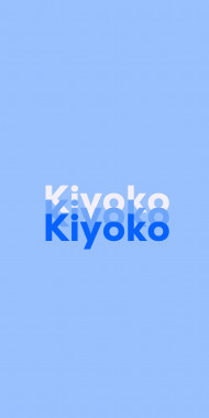 Name DP: Kiyoko