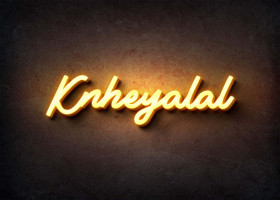 Glow Name Profile Picture for Knheyalal
