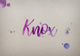 Knox Watercolor Name DP