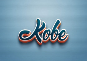 Cursive Name DP: Kobe