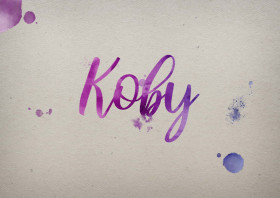 Koby Watercolor Name DP