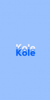 Name DP: Kole