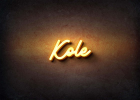 Glow Name Profile Picture for Kole