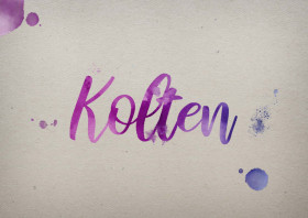 Kolten Watercolor Name DP