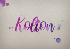 Kolton Watercolor Name DP
