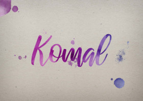 Komal Watercolor Name DP