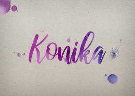 Konika Watercolor Name DP
